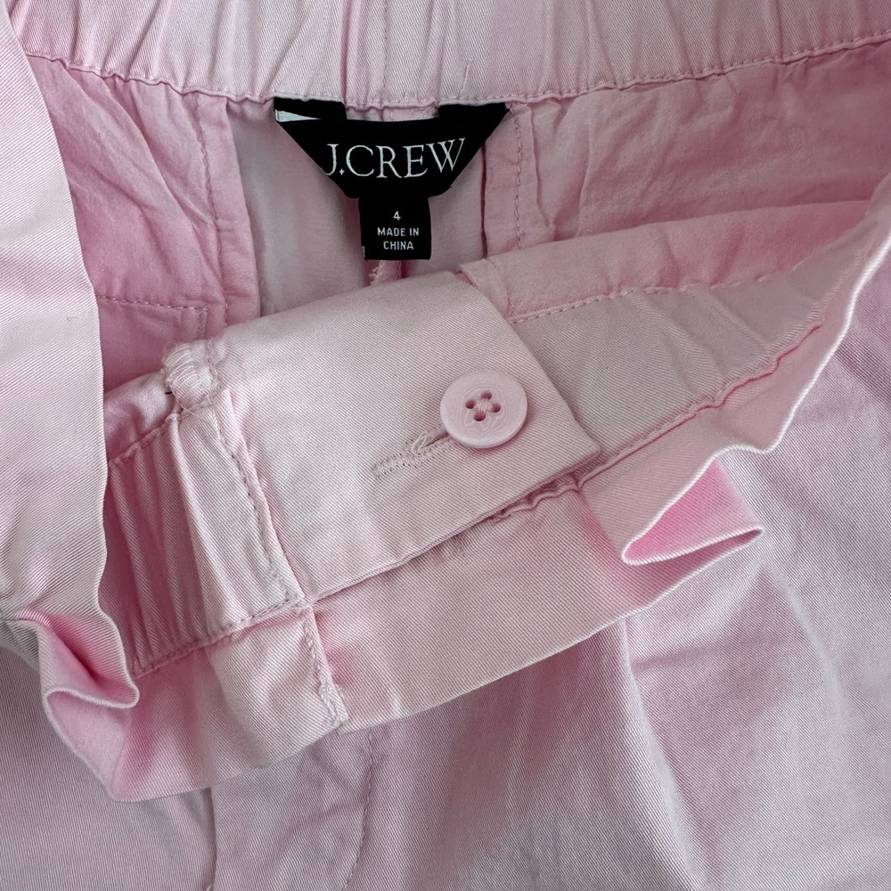 J Crew Cotton High Waist Shorts Pink Size 4 - Picture 2 of 6